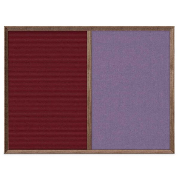 Enclosed Corkboard, 1 Door, 72"x36", 4" Fra, UV3425-SATIN-BLACK